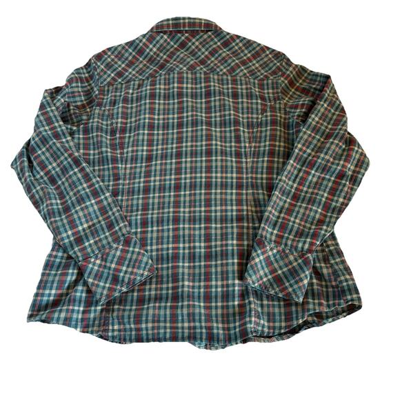 Columbia Snowy Nook Shirt Women’s XL Pink Long Sleeve Flannel Pearl Snap Western - Picture 10 of 15